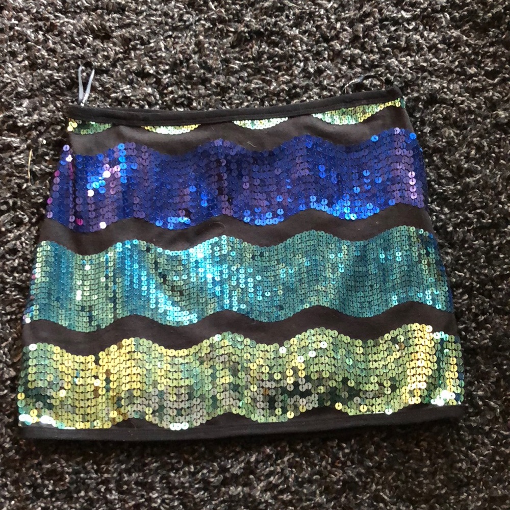 Sequin mini skirt